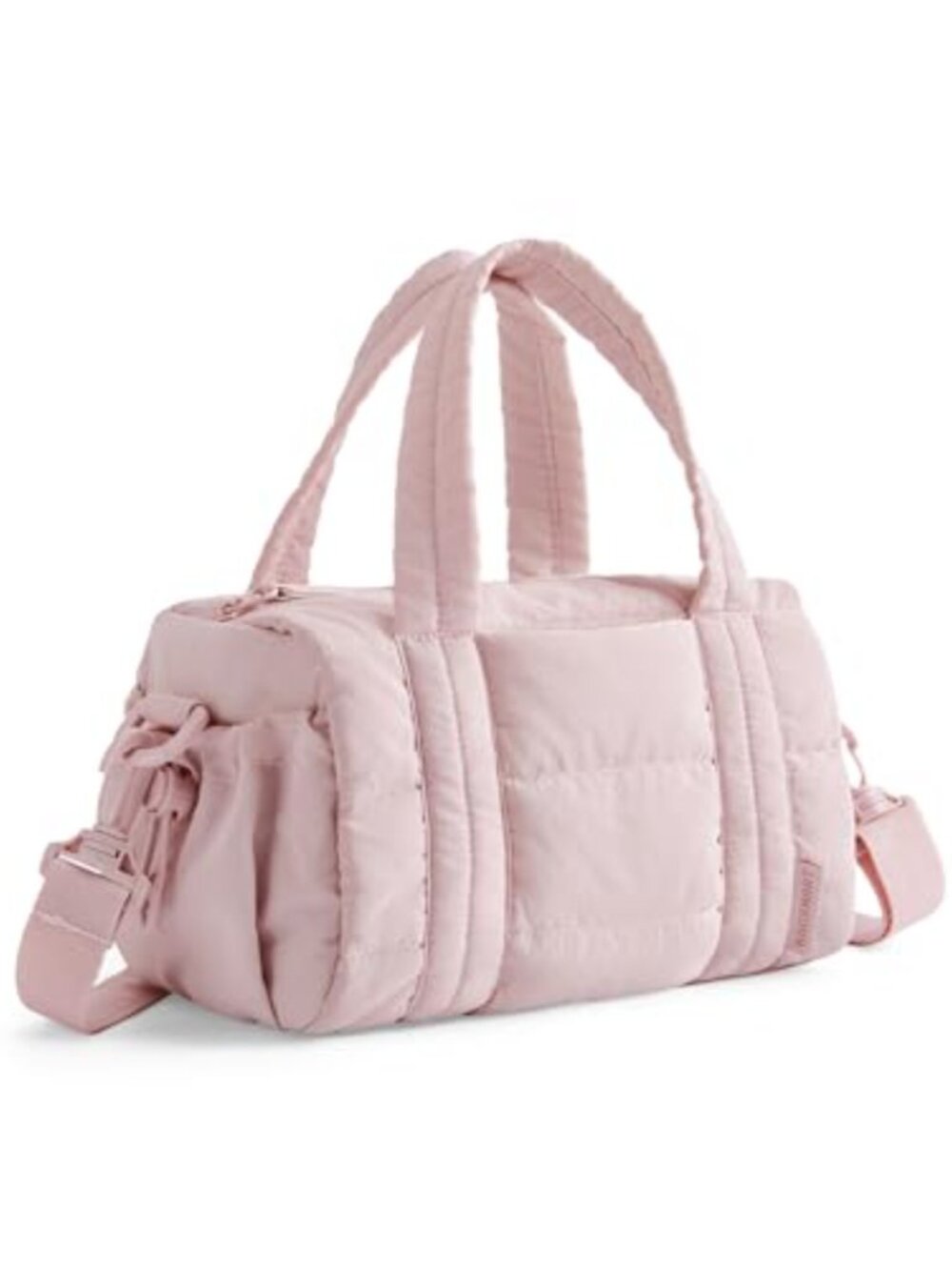 Mini Crossbody Gym Bag Women's Quilted Nylon Shoulder Purse